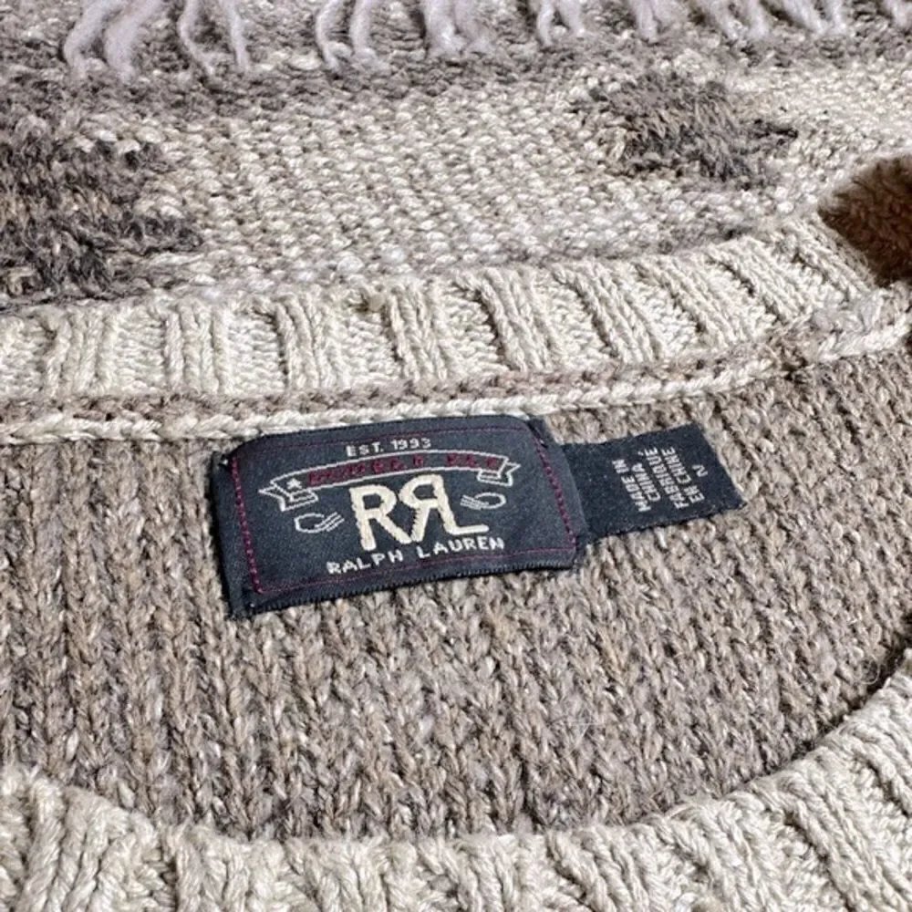 Ralph Lauren RRL Southwestern Organic Fringe Sweater